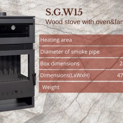 SGW15 Wood Stove With Oven &Fan