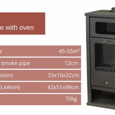 Troy Wood Stove With Oven